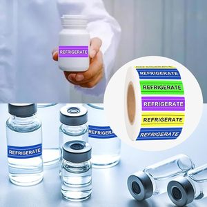 Autocollants de réfrigération Étiquettes médicales Réfrigérer les autocollants de <span class=keywords><strong>pharmacie</strong></span> de service alimentaire 1/2x1.5 pouces - Product Image 5