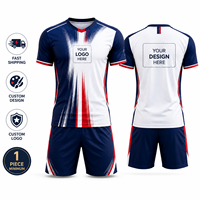 Maßgeschneidertes Fußballtrikot Einzelbestellung Sublimations-Fußballshirt Personalisiertes Team-Kit für Vereine