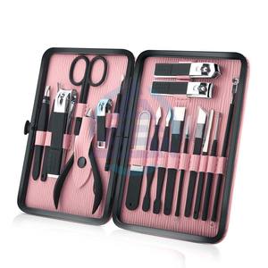 Kit de Manicura para Mujer, Set Profesional de Cortaúñas, Herramientas de Cuidado de Pedicura, Acero Inoxidable - Product Image 1