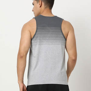 Camiseta sin mangas de gimnasio para hombre, camiseta de entrenamiento de tela transpirable, el mejor producto al por mayor, de talla grande, sin mangas, diseño liso - Product Image 3