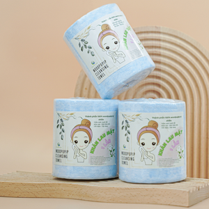 ผ้าขนหนูเช็ดหน้าแบบใช้แล้วทิ้งขนาด10x10ซม. แผ่น100เช็ดเครื่องสำอางผ้าขนหนูแห้งสำหรับดูแลผิวหน้าและพี - Product Image 2