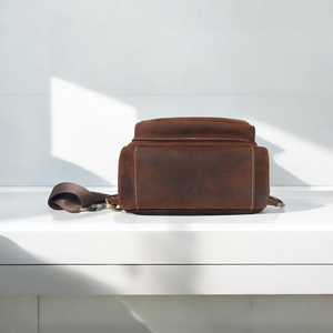 Luxury Heritage Genuine Leather <b>Bag</b> with Adjustable Strap and Sleek Design - Product Image 4