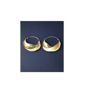 Pendientes de latón de alta calidad, joyería de boda en el mejor precio, modelo de perno martillado redondo chapado - Product Image 6