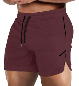 Shorts de sport pour hommes DESIGN, poche zippée, légers, pour la salle de sport, la course à pied, sans doublure, musculation, logo personnalisé, vente en gros, usine - Product Image 1