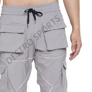 Vente en gros de pantalons de jogging en coton avec poches zippées avec logo personnalisé pour hommes pantalons de jogging de gym Slim Fit pour hommes de haute qualité - Product Image 6
