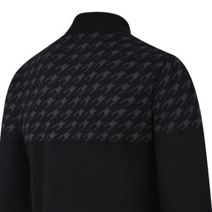 High Quality 100% Cotton Black Plain Mock Neck <b>Sweater</b> Winter Wear Breathable Anti-Wrinkle Anti-Shrink Customizable Logo Solid - Product Image 5