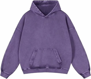 Hoodies Pull Femmes Automne Lavage À L'acide Plain Preppy Hoodie Streetwear Coton Vintage Sweat À Capuche - Product Image 5