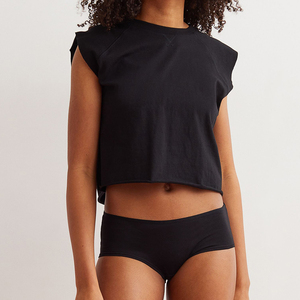 Bragas sin costuras de alta calidad para mujer, talla grande, una pieza, triángulo, secado rápido, bordado, ropa interior de cintura baja, estampado liso teñido - Product Image 6