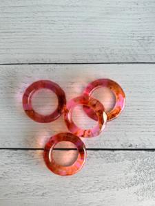 Anneau de serviette en bois et résine à la vente, forme ronde, meilleure qualité, anneau de serviette en résine et bois, porte-anneau de serviette - Product Image 6