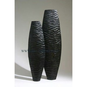 Florero decorativo para el hogar de diseño elegante, florero y maceta de Metal de Color negro de la mejor calidad para jardín, uso interior y exterior - Product Image 4