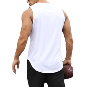 Wholesale <b>Men's</b> 100% Cotton Plain White <b>Singlet</b> Breathable Knitted Casual Style - Product Image 6