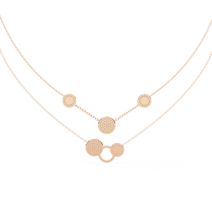 Collier en or 18 carats et diamants de laboratoire pour femmes, magnifique accessoire de bijouterie - Product Image 3