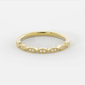 Bague de fiançailles solitaire pour femme en plaqué or blanc S925 avec pierre scintillante Cadeau de bijoux intemporel - Product Image 5