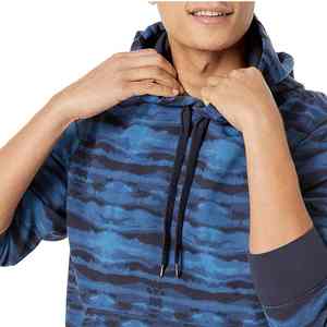 Sudadera con capucha de algodón para hombre jersey liso con capucha detalles acanalados tela suave al tacto y bolsillo para uso en clima frío - Product Image 4