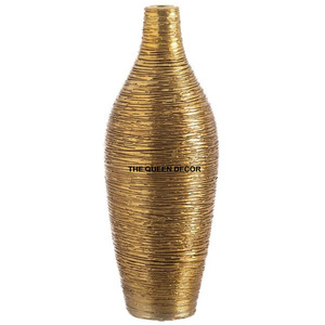 Florero de Metal de aluminio nórdico moderno, jarrón de mesa de hierro hecho a mano para decoración del hogar y centros de mesa de boda - Product Image 1