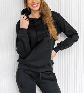 Ensemble de survêtement d'hiver pour homme, sweat à capuche en polaire personnalisé, design avec strass, haute qualité, 100% coton - Product Image 2
