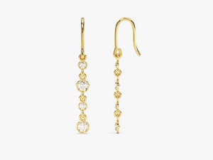 925 argent Sterling topaze blanche pierres précieuses boucles d'oreilles bijoux à la main Style Boho boucles d'oreilles bijoux pour femmes cadeau de mariage pour femme - Product Image 3