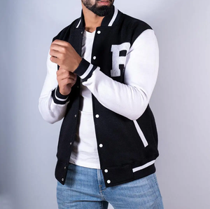 NUEVO 2026 Chaquetas universitarias de invierno para hombres Chaquetas Letterman Patrón de letras Durable Elegante con capucha Logotipo personalizado - Product Image 3