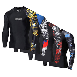 Camiseta de Compresión Personalizada de Manga Larga para Entrenamiento de MMA y BJJ - Product Image 1