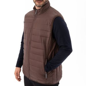 Veste d'hiver sans manches résistante au vent matelassée brillante et légère pour hommes, personnalisable, vente en gros de gilet matelassé et de gilet - Product Image 2