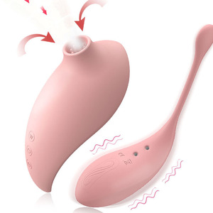 Vibromasseur télécommandé pour femmes - Masseur sans fil à succion et vibration - Product Image 1
