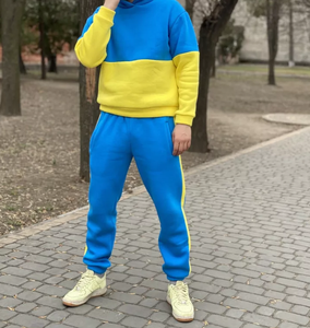 Ensemble de survêtement d'hiver pour homme, respirant, grande taille, personnalisé |   Survêtement à capuche en coton antibactérien pour homme - Product Image 3