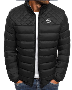 Veste d'hiver chaude coupe-vent de luxe pour homme, veste matelassée brillante, veste d'extérieur épaisse en duvet pour homme - Product Image 2