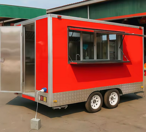รถขายอาหารจานด่วนแบบเคลื่อนที่ได้รถขายอาหารทรงสี่เหลี่ยมพร้อมครัวเต็มรูปแบบจากสหรัฐอเมริกา - Product Image 2