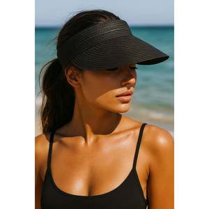 Casquette à visière en maille noire avec dos élastique HSR2089 - black2089 - Product Image 5