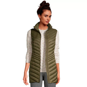 Chaleco ultraligero para mujer, ropa de invierno de alta calidad, personalizada, informal, sólido, sin mangas, acolchada, al por mayor - Product Image 4