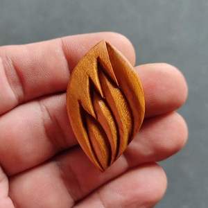 MAIS COLLIERS POUR FEMMES HOMMES NATUREL GRAND BOHO TRIBAL SONO BOIS Pendentif sur cordon réglable Collier fait main - Product Image 4