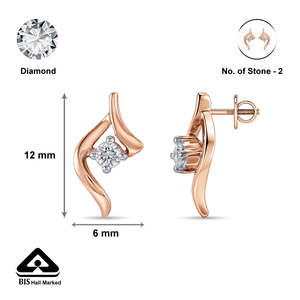 Boucles d'oreilles à clous en diamant Comet Charm - Product Image 6