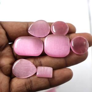 Wholesale Hand Carved Natural Ping Monalisa Oval Cut Crystals Loose Gemstones for Healing Stones Crafts Decoration Lot - Product Image 6