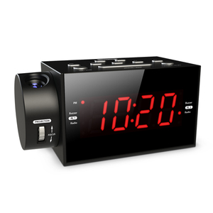 CR-281P 1.2 "LED hiển thị AM/FM <span class=keywords><strong>radio</strong></span> đồng hồ báo thức với chiếu 180 độ lật - Product Image 6