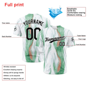 Camiseta unisex de béisbol y softbol de poliéster 100%, conjuntos estampados personalizables, transpirable y suave, hecho en Pakistán, precio barato - Product Image 2