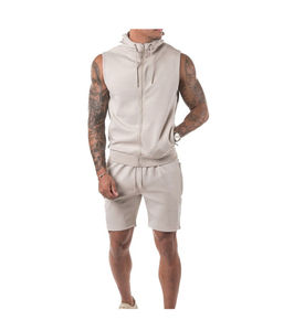 ชุดวอร์มสองชิ้นสำหรับผู้ชาย3XL มีลายพิมพ์โลโก้สีพื้นสำหรับผู้ใหญ่ไซส์ใหญ่พิเศษ - Product Image 1