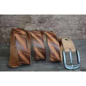 Cinturones de Cuero 100% Personalizados con Hebilla de Acero, Formales para Hombre, Impermeables, Ecológicos, Precio de Fábrica con Soporte OEM - Product Image 4