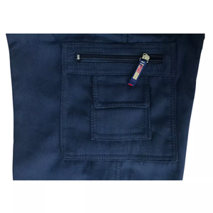 Pantalon cargo décontracté à taille moyenne 100% coton léger teint uni fermeture à la taille élastique tissu Oxford service OEM léger disponible - Product Image 5