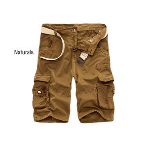 2025 nouveaux shorts Cargo pour hommes taille haute genou longueur Style décontracté en été-vente en gros toile Cargo Shorts 100% coton - Product Image 6