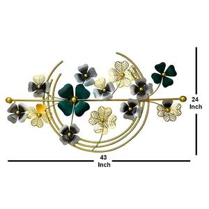 Flor de Metal hecha de hierro, arte de pared, decoración de habitación moderna, adornos, escultura colgante para dormitorios, arte de pared de Salón Real - Product Image 2