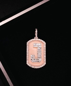 Collar con colgante de letra de diamante de moissanita de gran tamaño personalizado de alta calidad con entrega rápida, collar grande con nombre personalizado para raperos - Product Image 6