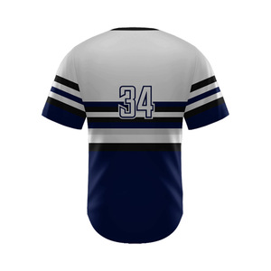 Maillot de Baseball vierge respirant pour hommes chemises boutonnées décontractées à manches courtes maillots de sport d'équipe active - Product Image 2