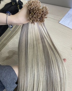 8-32 pouces pointe plate cheveux humains vietnamiens double cheveux humains dessinés extensions de cheveux colorés - Product Image 5