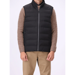 Gilet matelassé formel d'hiver pour homme, motif paisley, polyester respirant avec fermeture éclair, service OEM, vêtement d'extérieur coupe-vent - Product Image 1