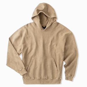 Washed Men's Hoodies 100% Cotton Hoodie for Men Custom Sweatshirt With Hooded Organic Fleece Mens Sweatshirts - Product Image 6