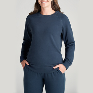 Nouveau pull brodé Streetwear gaufré personnalisé Sweat-shirt à col rond rembourré pour femme - Product Image 3