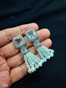 Nuevos pendientes de diamantes completos a la moda, pendientes indios y americanos, accesorios de fiesta llamativos a la moda para mujer, pendientes para mujer - Product Image 2