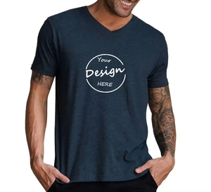2025 T-shirt à col en V avec impression personnalisée | Fabricant de t-shirts en gros pour hommes de haute qualité sur ZOHAN CREATIONS - Product Image 4