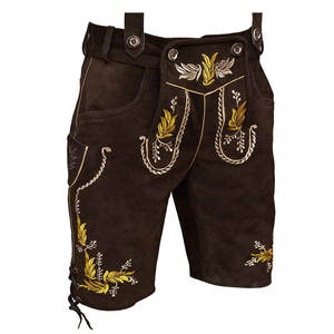 Personalizado hecho de alta calidad bávaro nuevo diseño elegante hombres genuino vaca Split cuero bávaro Lederhosen sin desgarro - Product Image 2