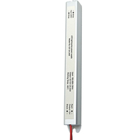 Alimentation LED mince et longue en aluminium IP20 12V 24V 24W 1A 2A à sortie unique pour éclairage public extérieur, transformateur de commutation fin
